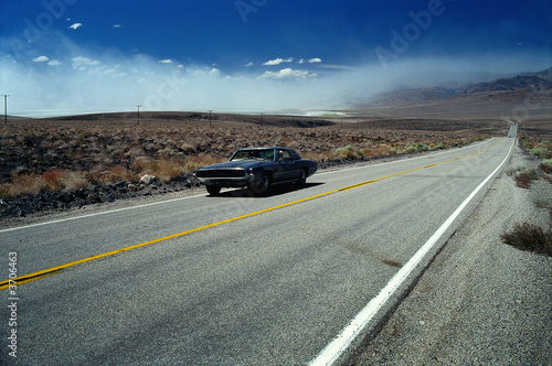 on the road