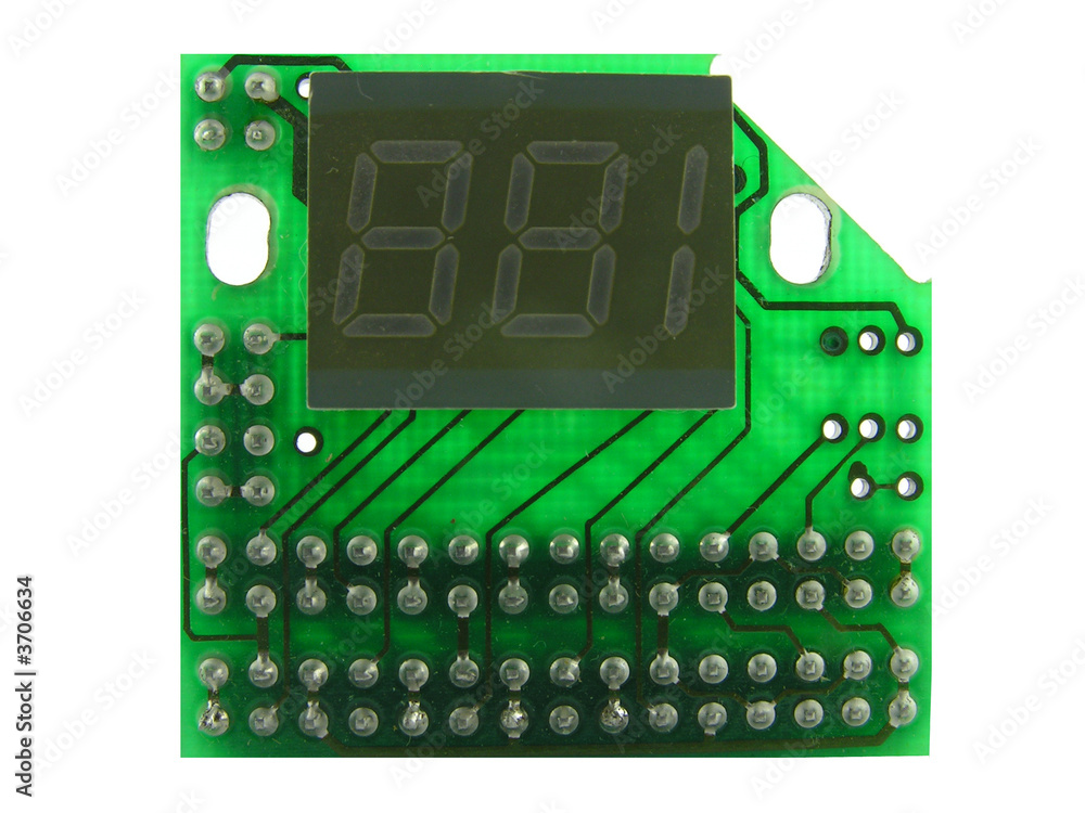 Electronic counter. Close up. Isolated on a white background. Electronic counter. Close up. Isolated on a white background.