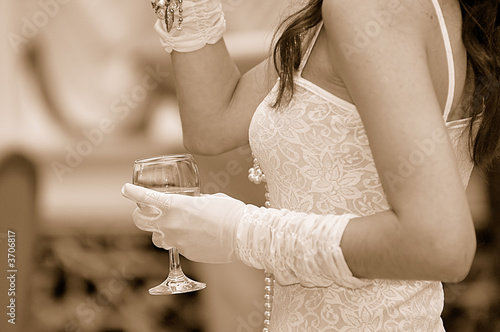 Woman toast