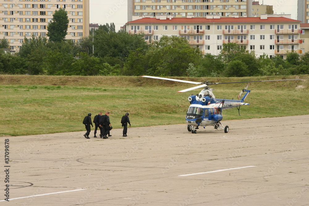 Naklejka premium Police helicopter