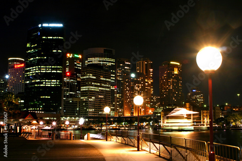 Sydney skyline at night..