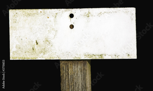 Worn sign photo