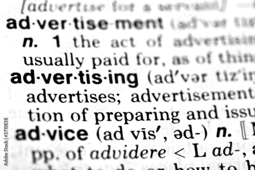 Advertising - Dictionary