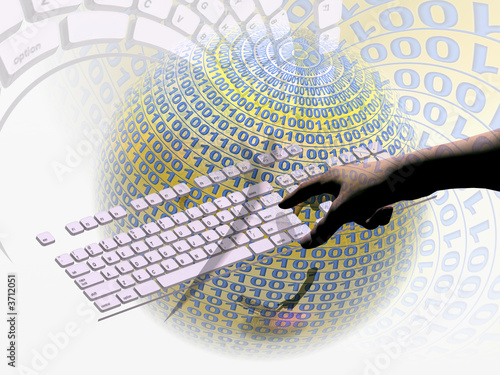 A free interpretation of an internet connection via keyboard