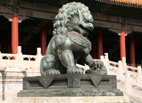 bronze lion at Forbidden City