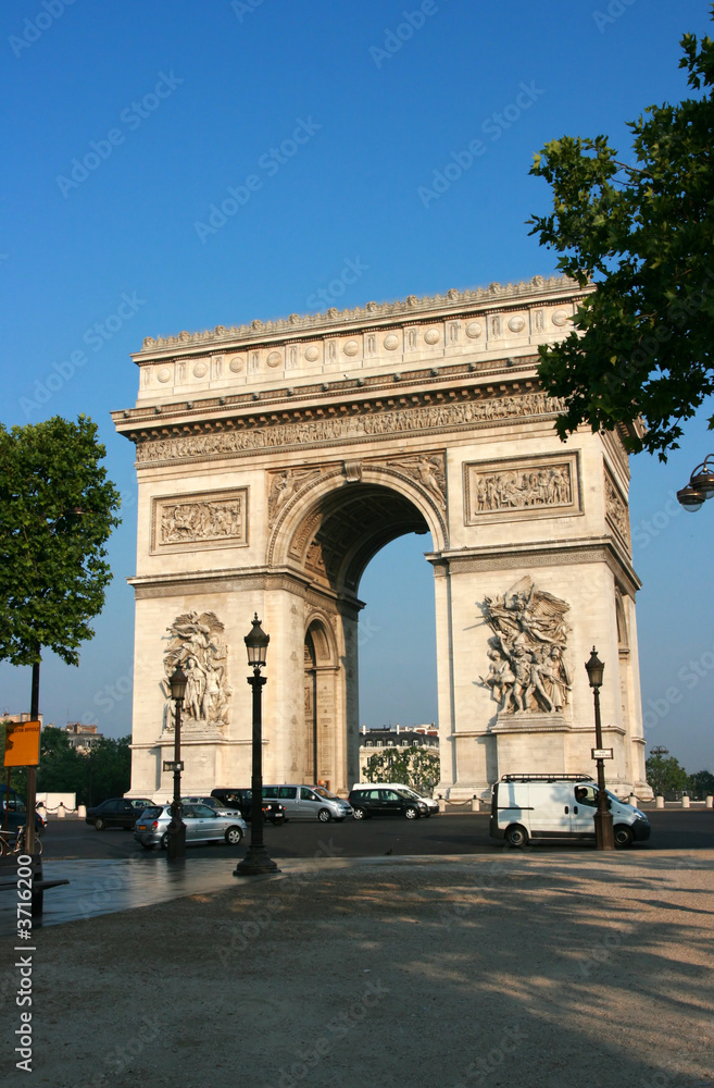 Triumphal arch in the morning