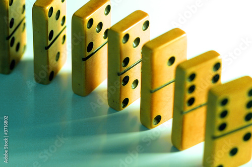 Dominoes ready to fall