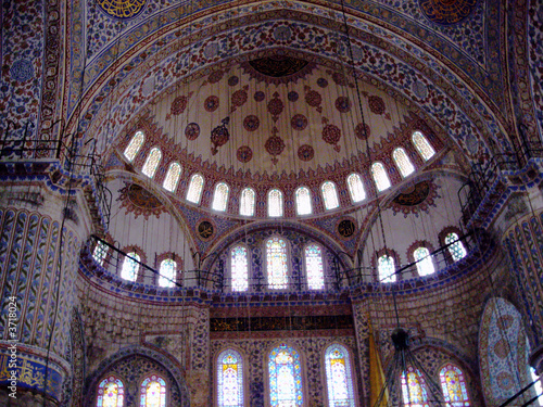 Obraz na płótnie Blaue Moschee (Innenansicht) w salonie