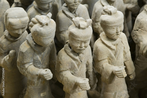 Details of  2,000 year old terracotta warriors in China