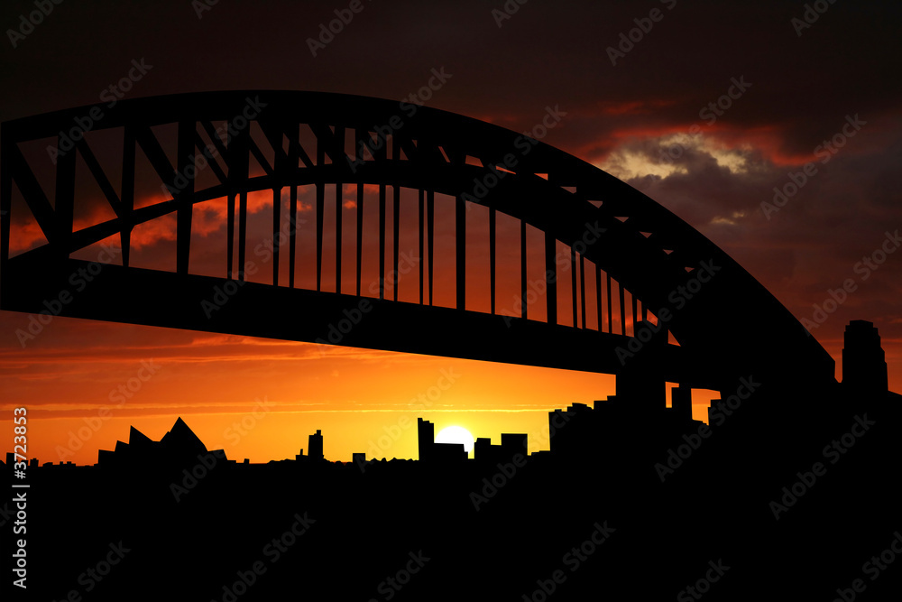 Obraz premium Sydney at sunset