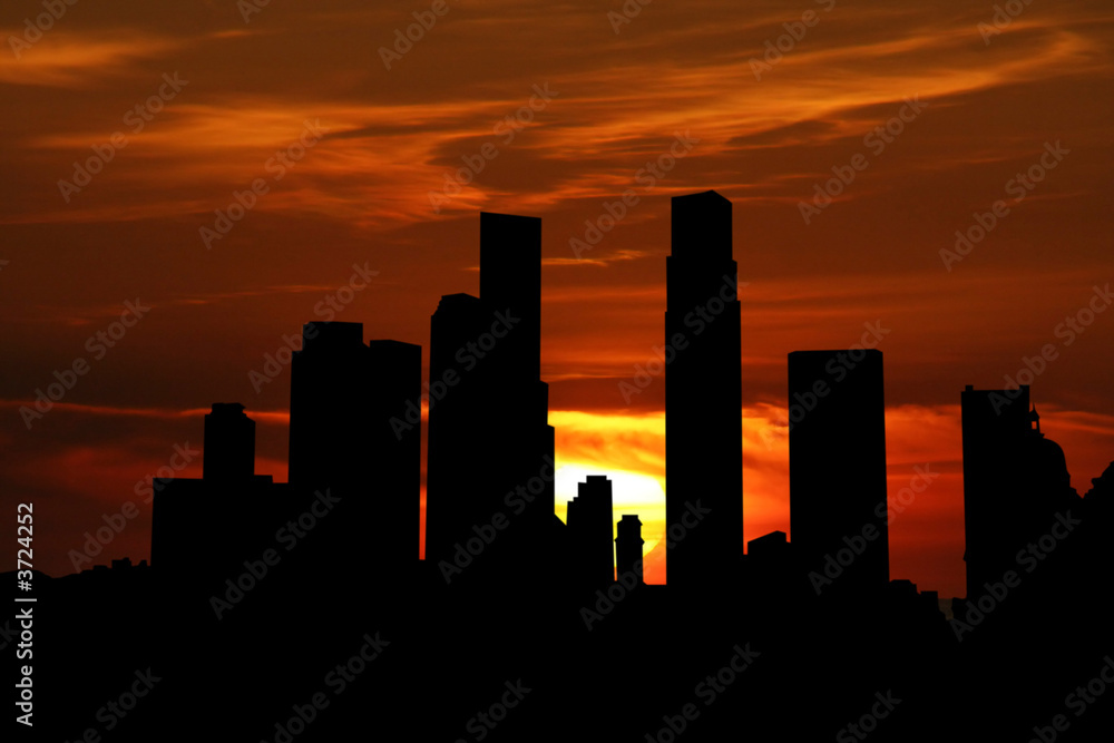 Singapore at sunset
