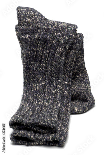 socks winter warm hiking wool rag knit