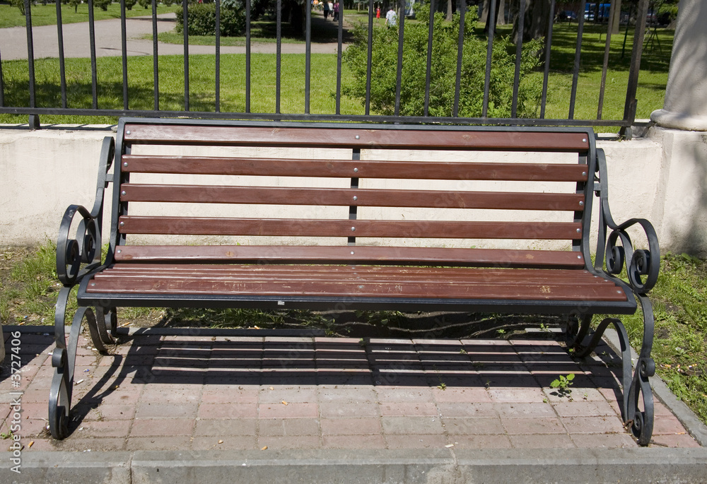 a bench by the park a bench by the park