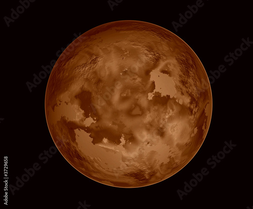 illustration of a colored moon in black sky