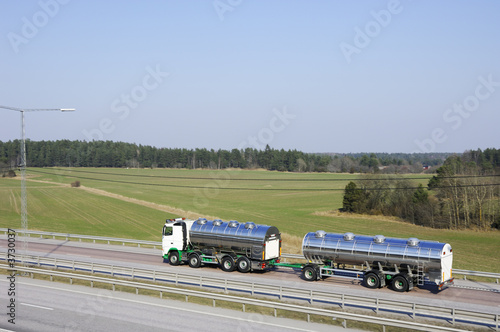 large fuel truck on the move