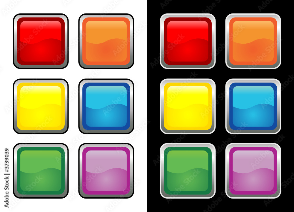 Glass buttons with different colors Glass buttons with different colors