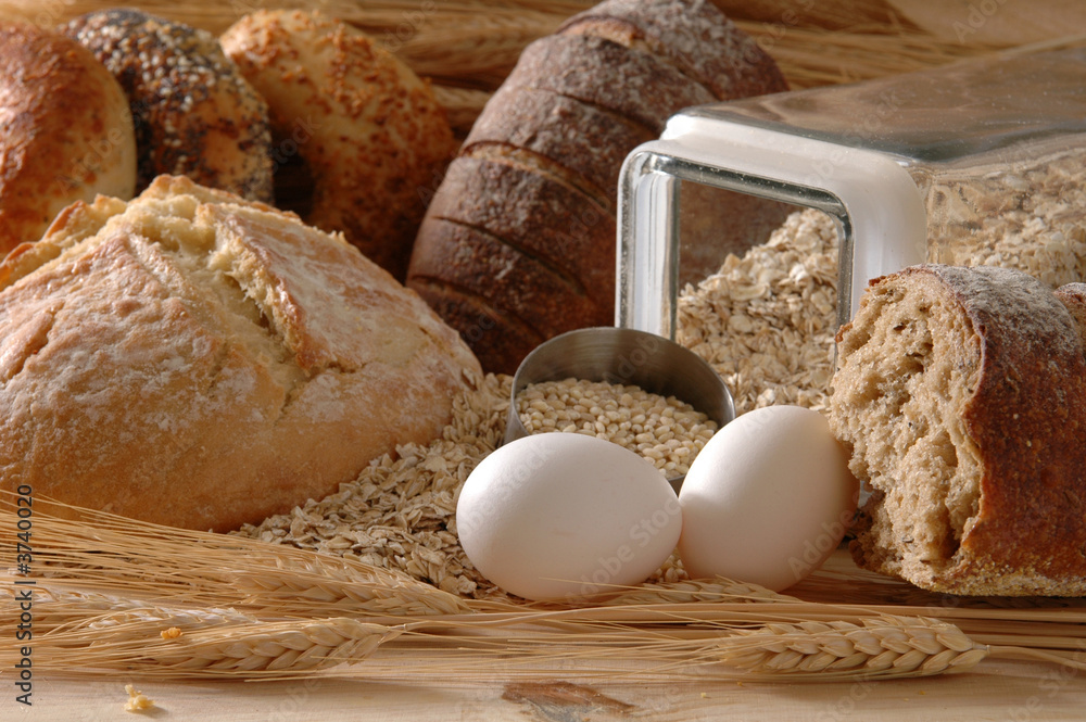 Fotografie Fresh baked goods on a counter