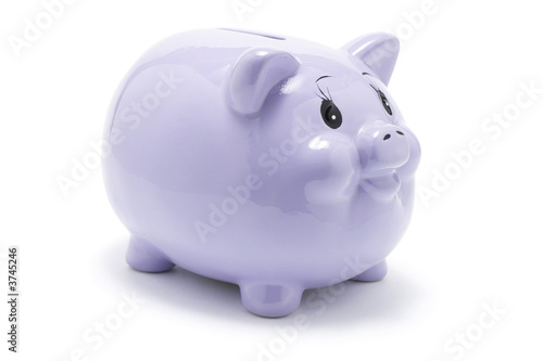 Canvas-taulu Piggybank on White Background