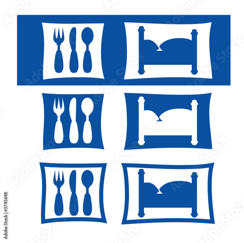 hotel restaurant symbole