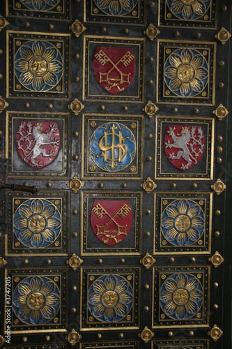 prague coats of arms in vysehrad