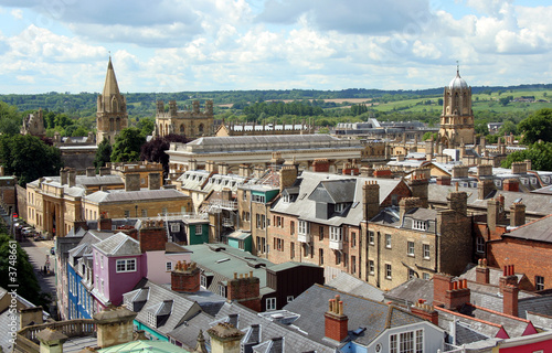 Oxford aerial view, with Tom Tower oc Christchurch College photo