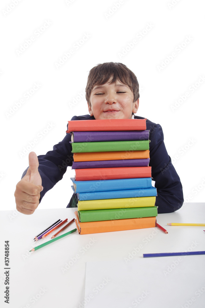 Portrait of a styled children. Theme: education.. Portrait of a styled children. Theme: education..
