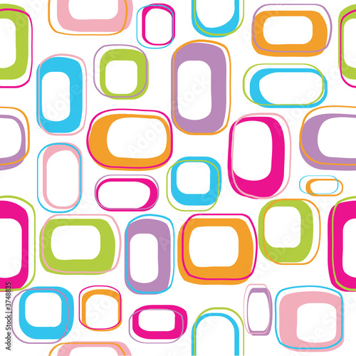 Seamless retro squares background