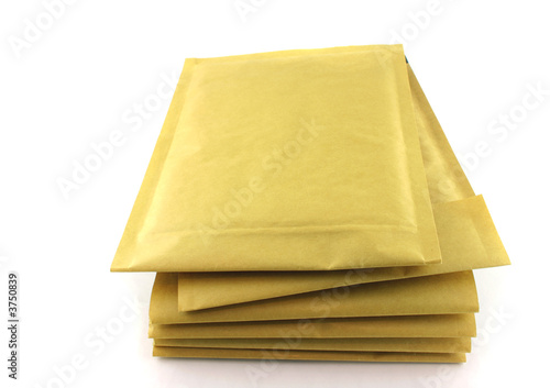 Several Transit Envelopes isolated on a white background