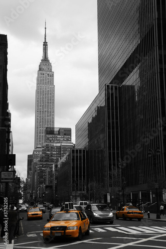 Yellow taxis on 35th street, Manhattan, New York #3752205