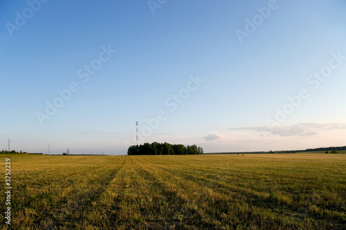 Rural landscape with cellular tower