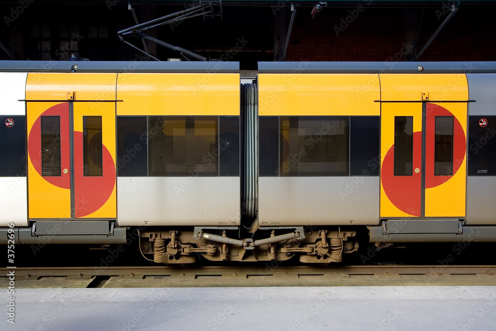 Obraz premium wagon train by side