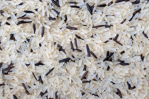white and wild rice