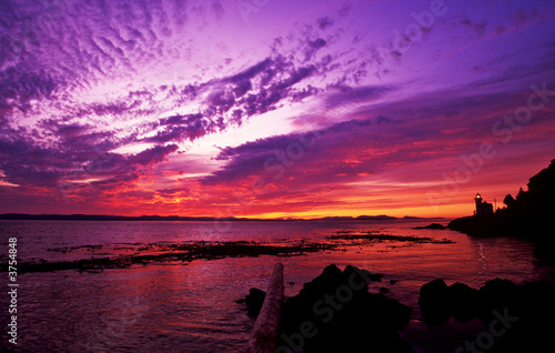 Fototapeta Naklejka Na Ścianę i Meble -  sunset at lime kiln point