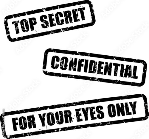 Top Secret Stamps Vector