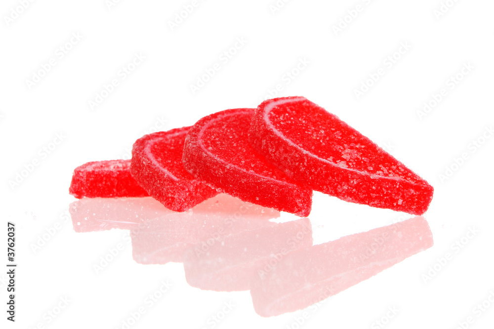 Candies isolated on white background