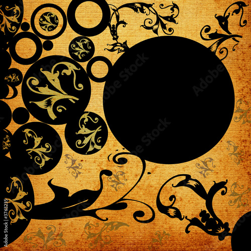 abstract design with flower...
