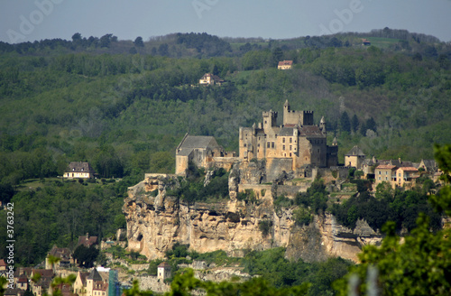castle on side of rock, france