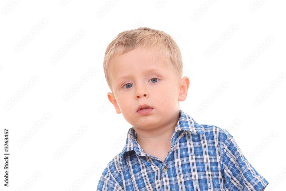 portrait of three years old boy isolated on white portrait of three years old boy isolated on white