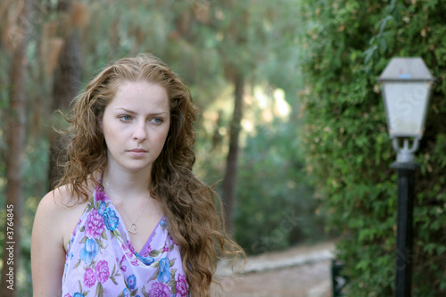 Pretty young girl in the park