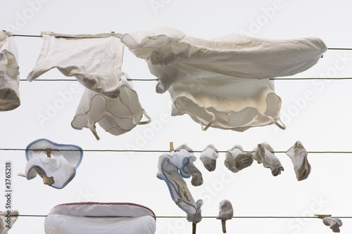 laundry at a clothesline