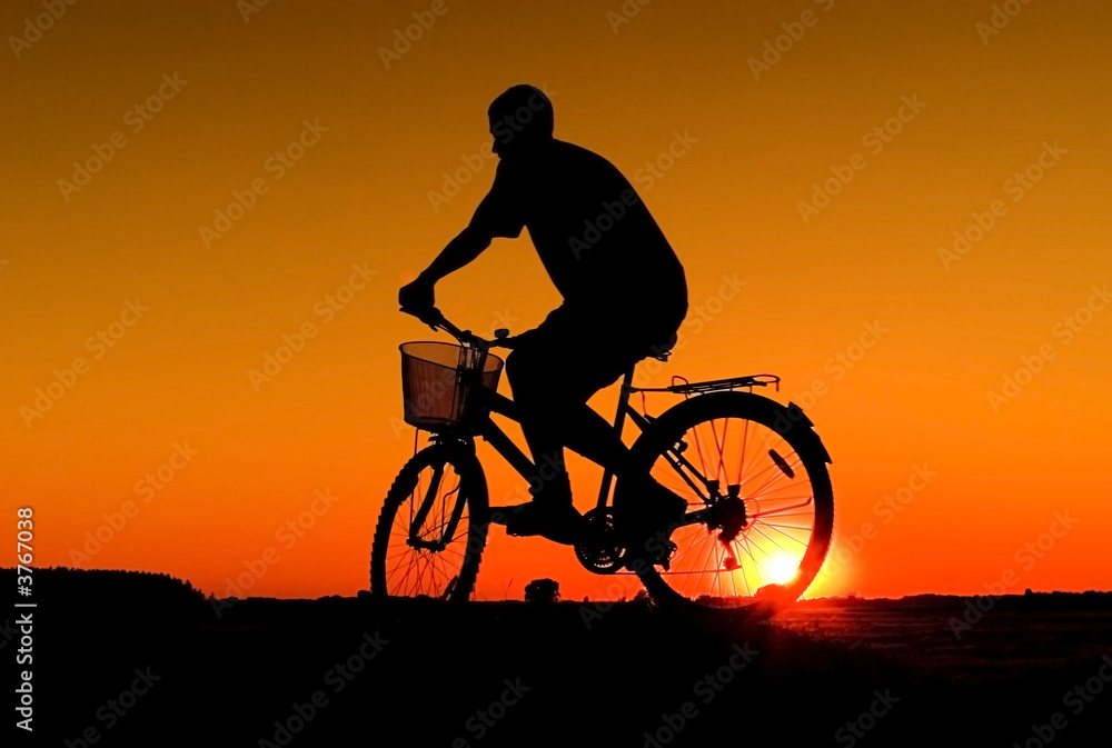 Biker silhouette Biker silhouette