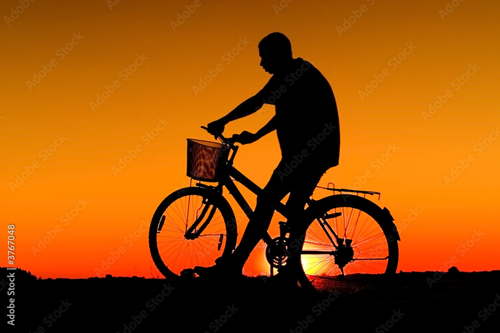 Biker silhouette Biker silhouette