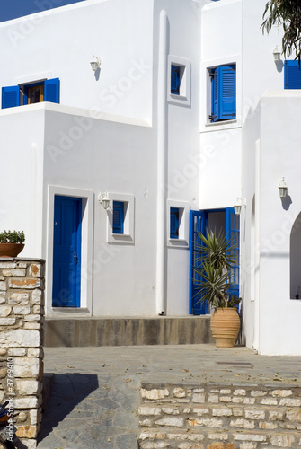 typical greek island architecture guest house hotel cyclades 