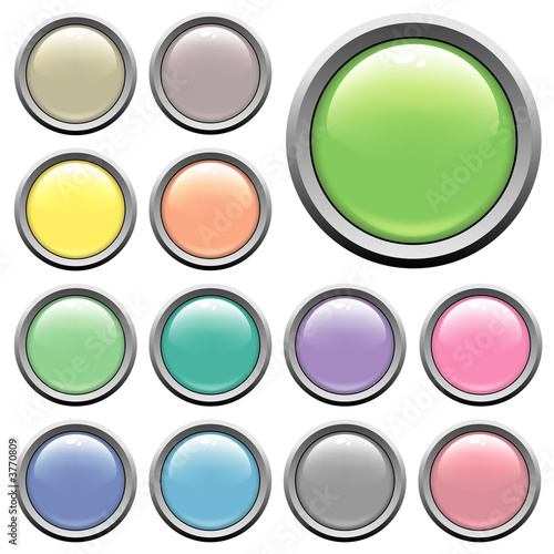 Free Download Glossy web buttons. Different colors - GFXLoad