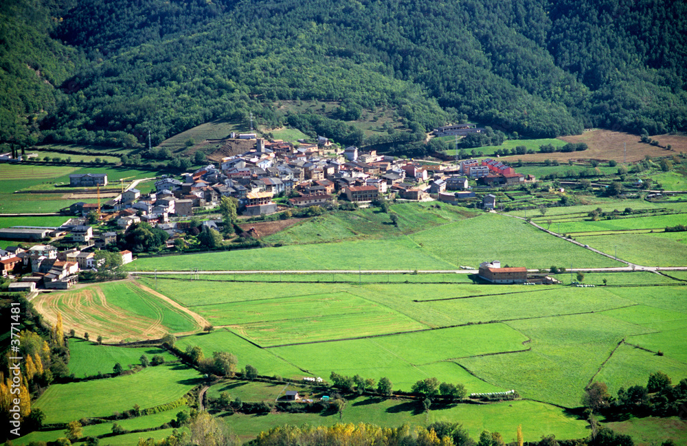 Villages in the Pyrenees mountain range in Spain.