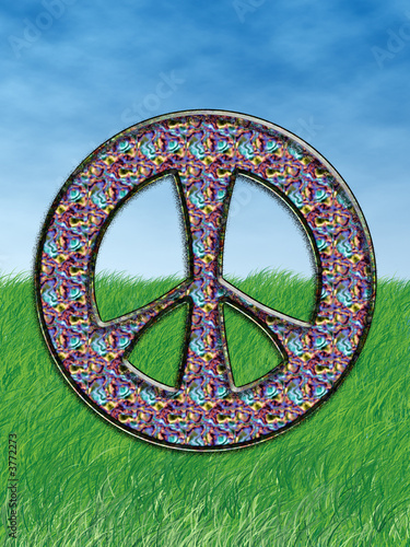 Peace And Love Hippie Symbol