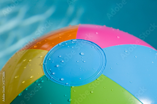 Wallpaper Mural Beach ball close-up with water dropplets Torontodigital.ca