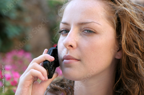 Girl with cell phone
