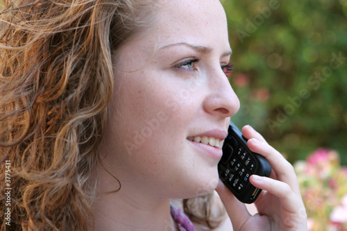 Talking on cell phone