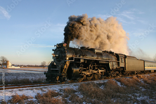 Train at Sunset photo